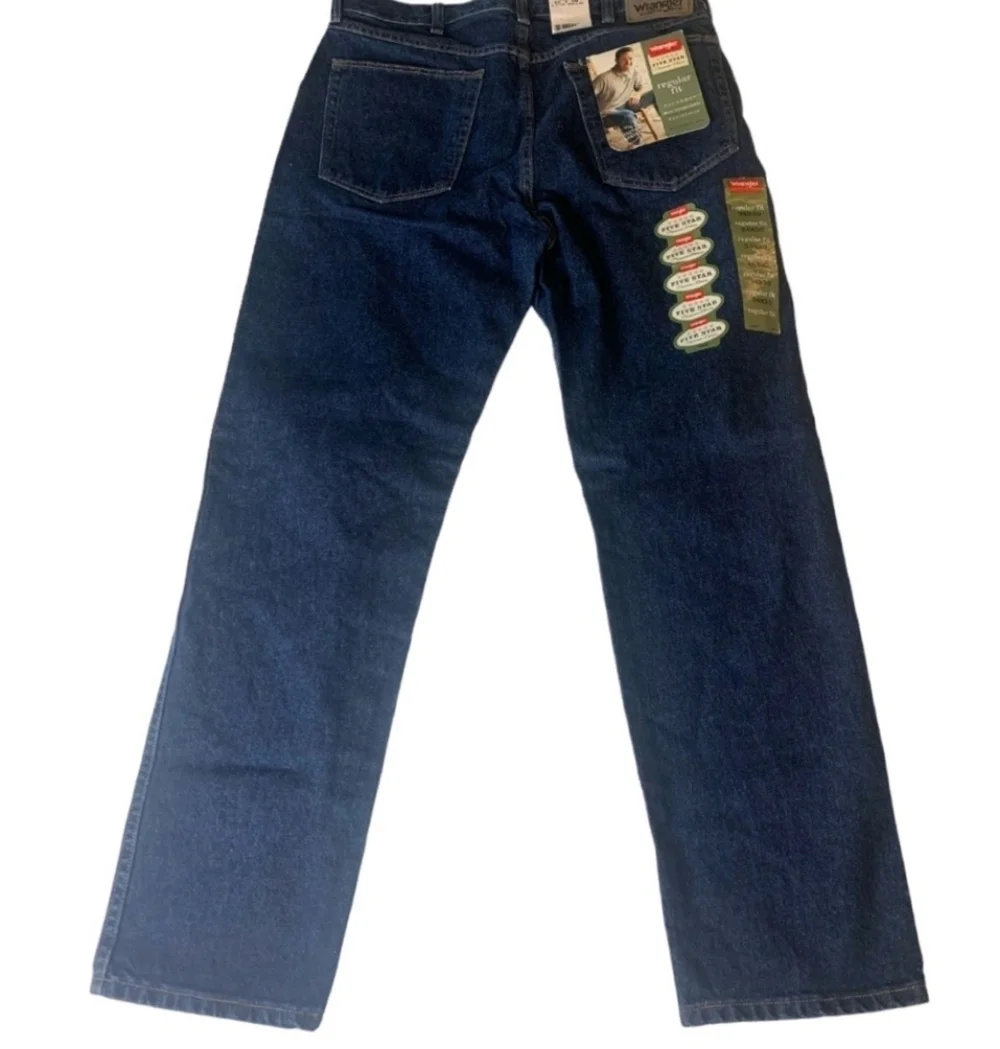 Wrangler Men's Regular Fit Jeans  5 Star Size 34 X 30 96501MR Sturdy Western